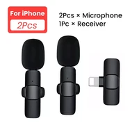 for iphone wireless lavalier microphone portable audio video recording mini mic live broadcast gaming android phone microfonoe