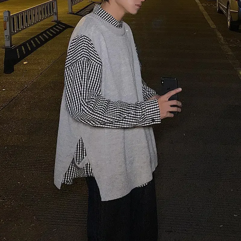 Мужская одежда однотонный жилет однотонные вязаные свитера для мужчин пальто