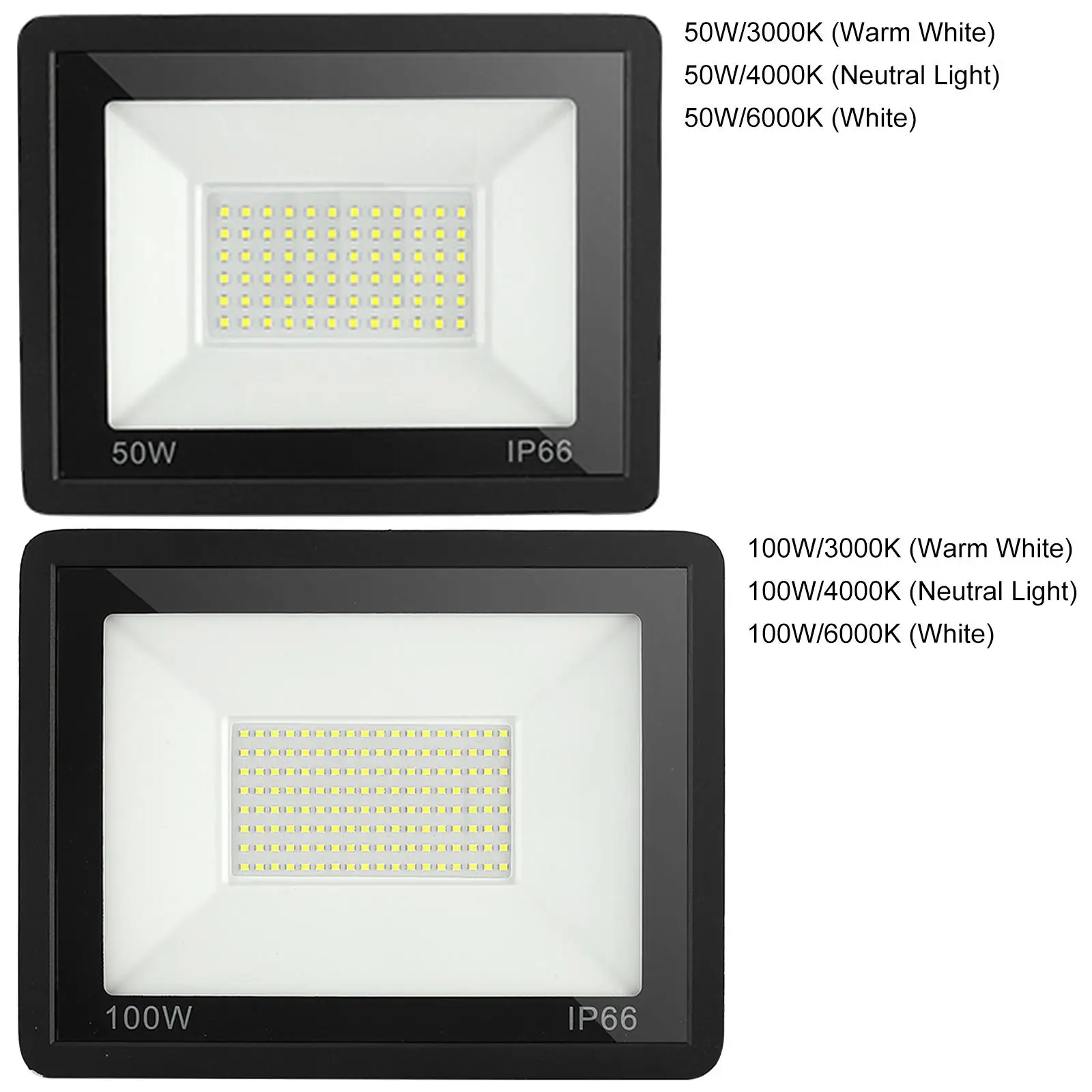 

LED Spotlight LED Floodlight Waterproof IP66 Wall Outdoor Lighting Spot Light