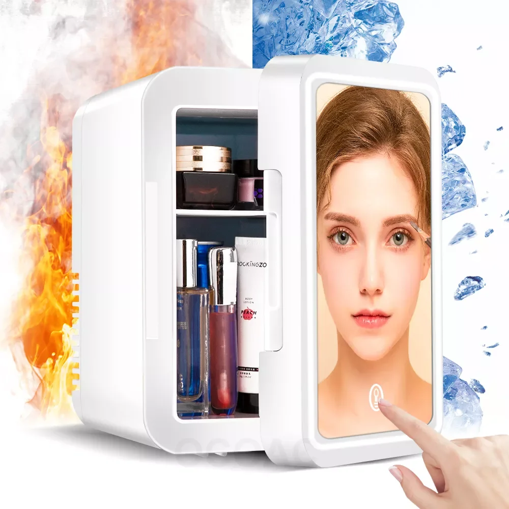 

Refrigerator mini fridge frigobar Portable refrigerator for cosmetics Small fridge skincare fridge car beauty makeup Freezer 8L