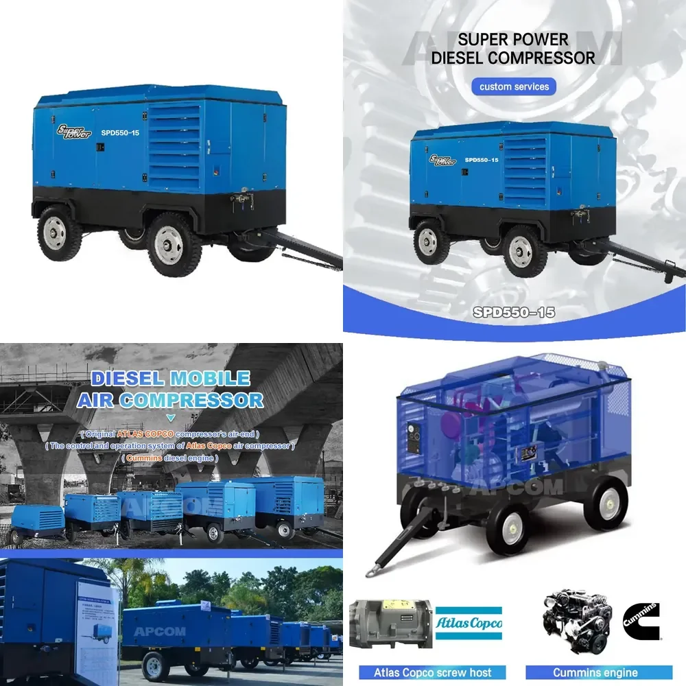 Фото Винтовой компрессор LUY150-15, 15 бар, 550 CFM №1