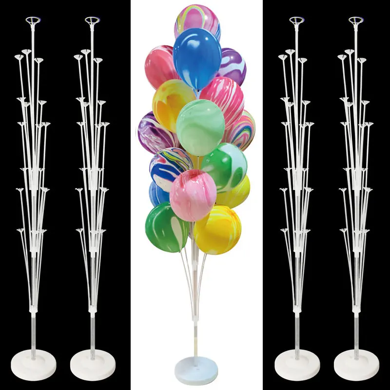 

7/13/19 Tubes Balloon Holder Balloons Stand Column 1/2Set Adult Kids Birthday Party DIY Baby Shower Wedding Decorations Supplies