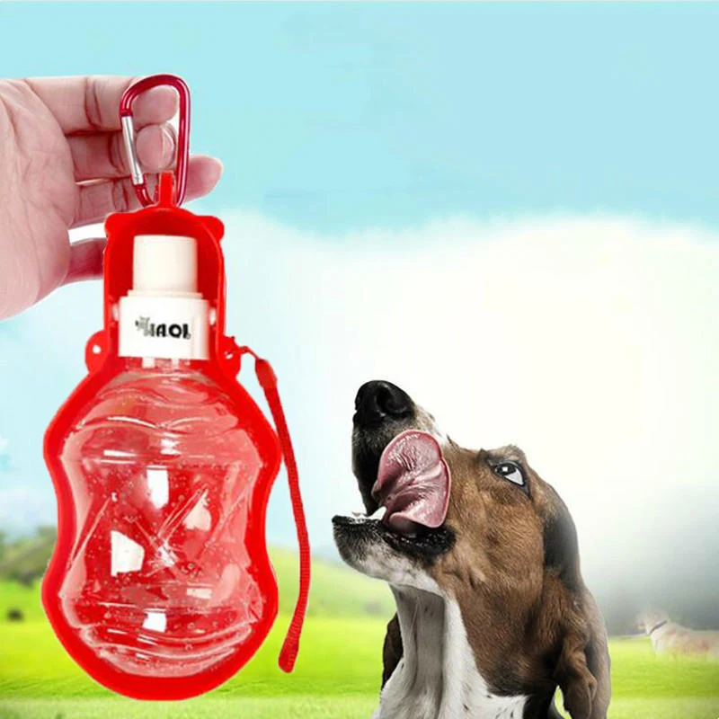 Складная бутылка для воды домашних животных переносная пластиковая уличная