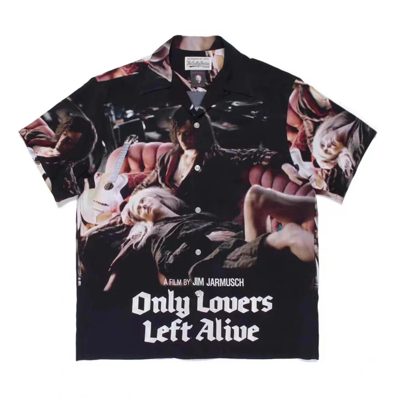 

High Quality Film Wacko Maria Shirt Men Women Casual Hawaiian Shirts Tee Wholesale Clothes Hip Hop