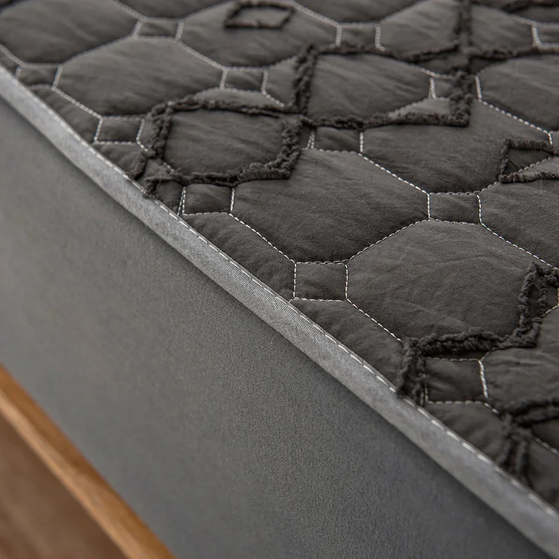 Чехол размера Queen водонепроницаемый матрас с цветочной резьбой без наволочки