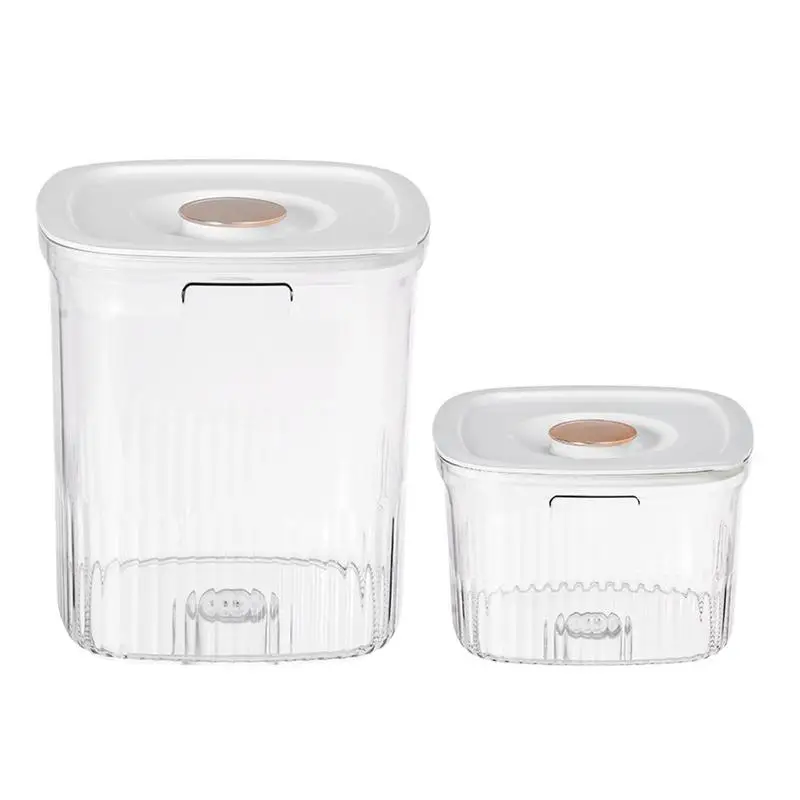 

Rice Storage Container Leak Proof Large Food Organizers With Lids Household Food Dispenser For Oatmeal Grain Cereal Pasta Flour