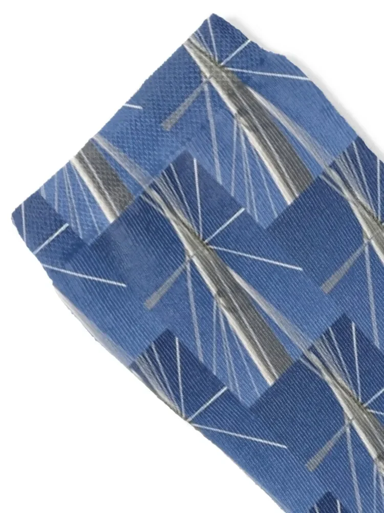 Носки с абстрактными линиями моста Виннипег Манитоба Канада зимние теплые