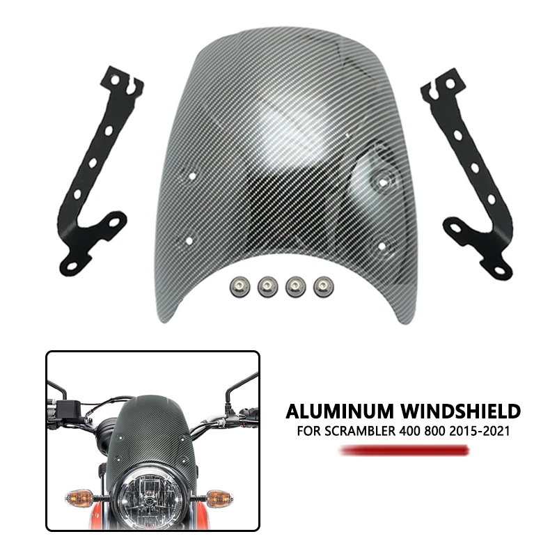 УГЛЕРОДНЫЙ ветрозащитный экран для мотоцикла с ЧПУ DUCATI Scrambler 400 800 2015-2021 2020