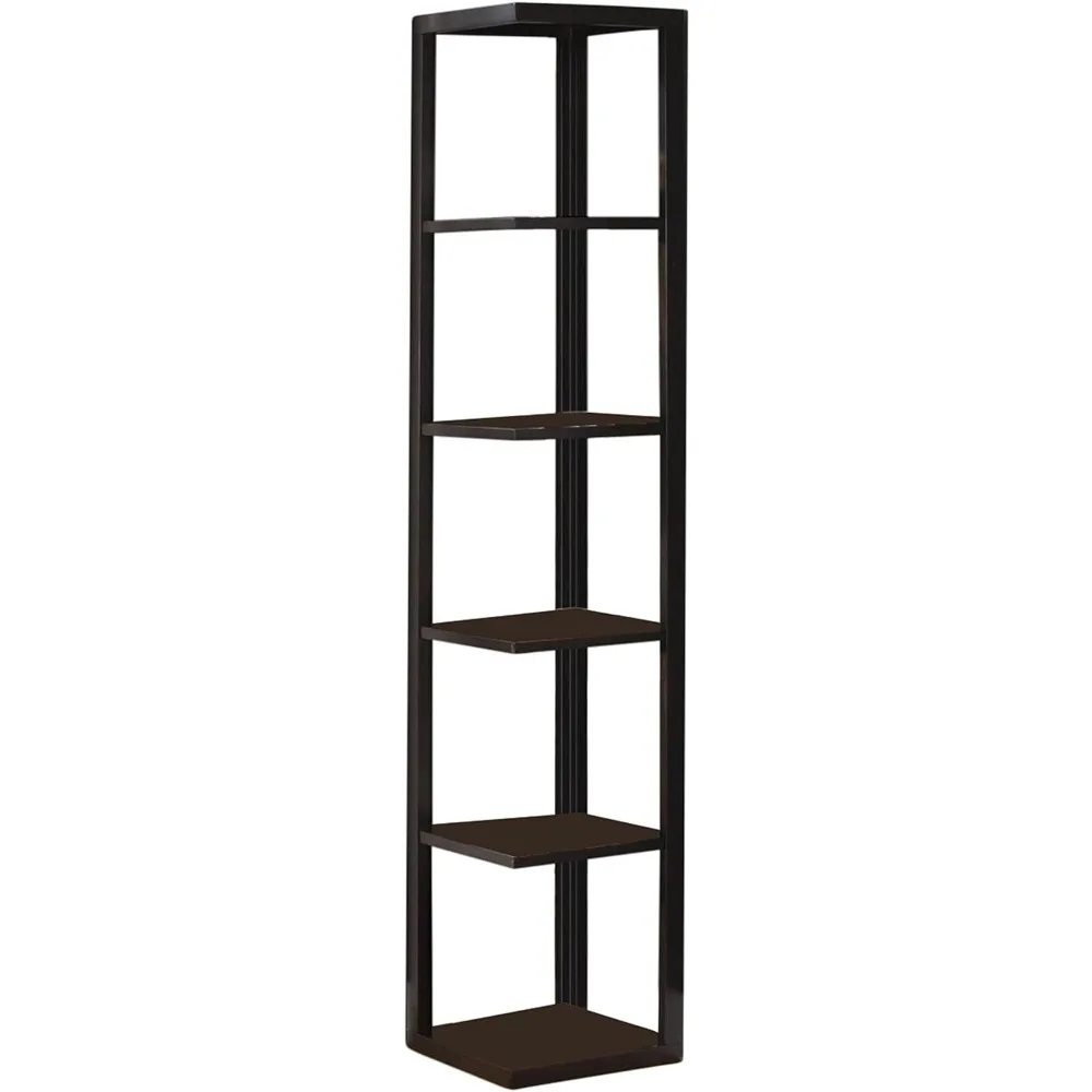 

Эспрессо отделка книжная полка Бесплатная доставка книжный шкаф деревянный настенный угловой 5-уровневый книжный стеллаж фотостеллаж мебель для комнаты полка для гостиной дома