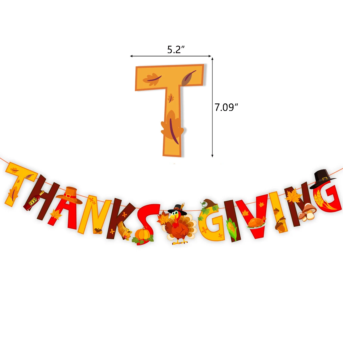 

Баннер с кленовым листом для Дня Благодарения