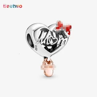 new mum heart charm pendant fit pandora original bracelet charms silver color charm pendant berloque mothers day gift