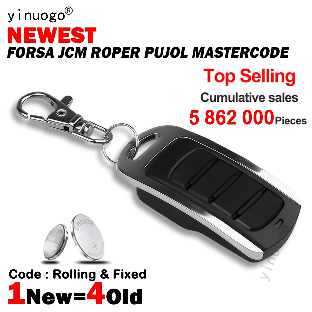 

For 433.92MHZ FORSA TR1 TR2 TR4 PUJOL JCM ROPER GO NEO TWIN MINI PUJOL VARIO MARS OCEAN MASTERCODE MV1 MV12 MV123 Remote Control