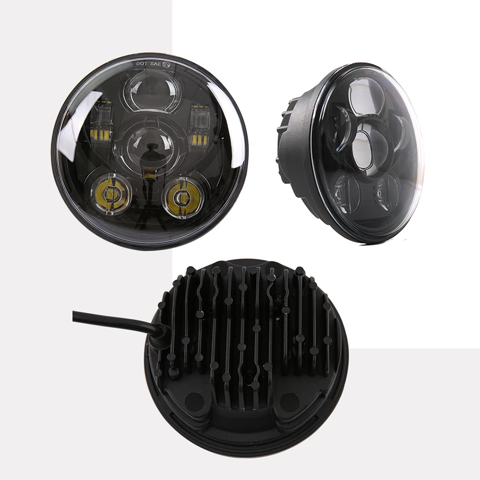 

Motor 5.75 Inch Projector LED Moto Headlamp 5.75 Inch LED Headlight for Harley Dyna Sportster 1200 883 Parts Turn Signal Light