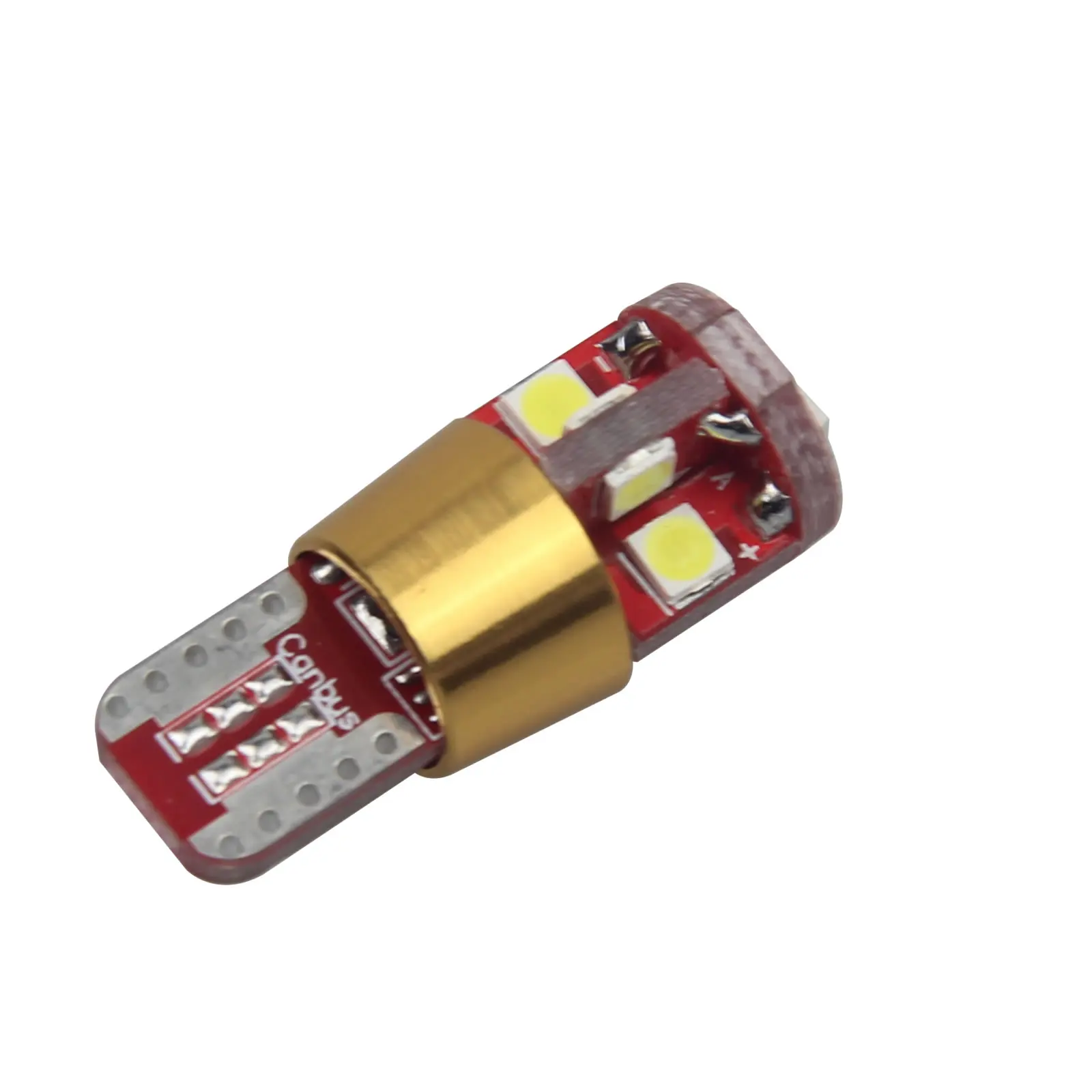 1X Белый Автомобильный бокосветильник фонарь T10 W5W габаритный без ошибок 12 в-24 в 3030