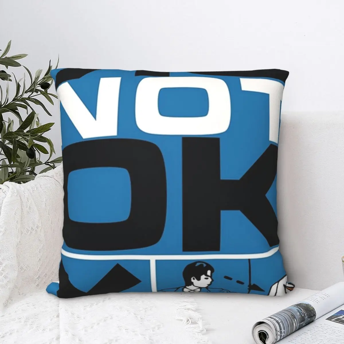 Постеры OKNOTOK с радио-головой, квадратная наволочка, полиэстер, наволочка, Бархатная подушка, Декор, комфортная наволочка для дома, спальни