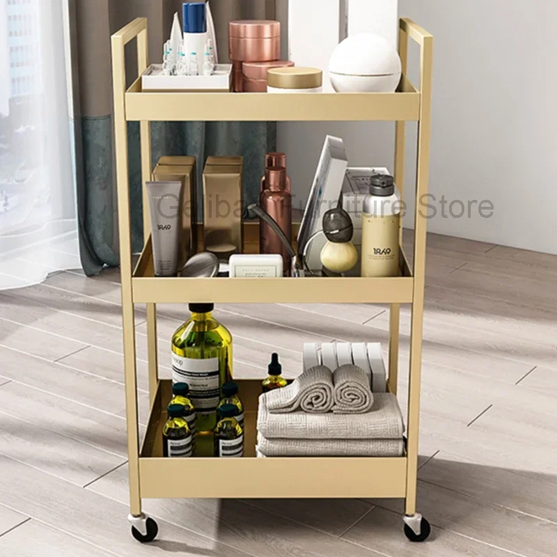 Тележка Золотая тележка Ящик Салон красоты Профессиональная парикмахерская