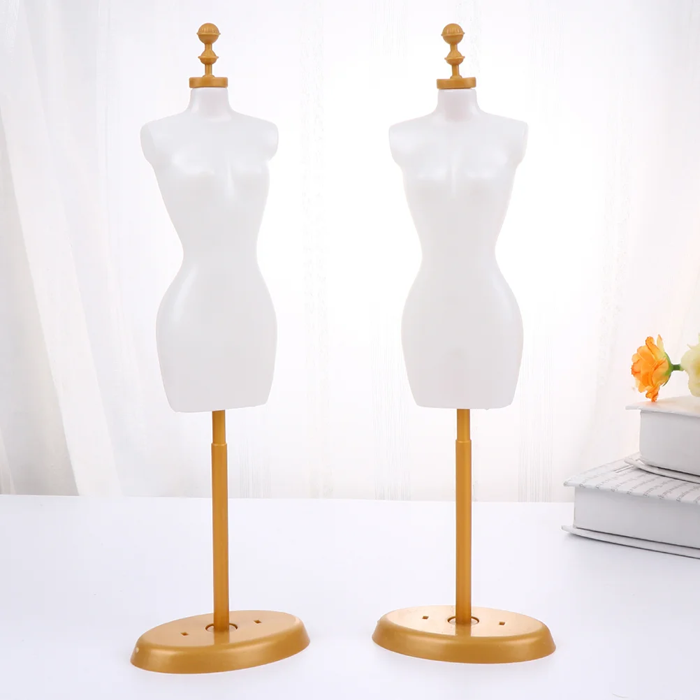 

6 Pcs Model Stand Show Rack Mini Holder Dolls Stands Home Decor Dress Display Creative Mannequin Plastic