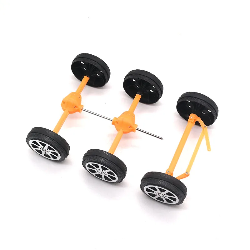 

Dashex Front Middle Rear 4WD Bridge Steering Kit With Tires Parts For 1/48 1/32 1/24 RC Car