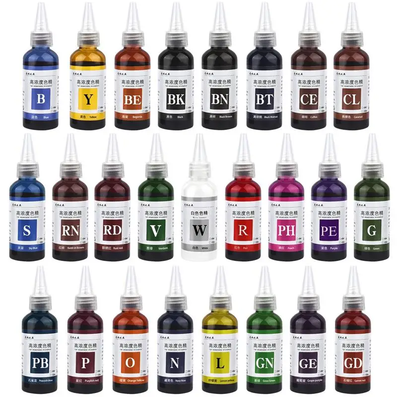 

60ml UV Epoxy Resin Pigment Art Ink Alcohol Liquid Colorant Dye Ink Diffusion For DIY Resin Crafts Jewelry Making Tools