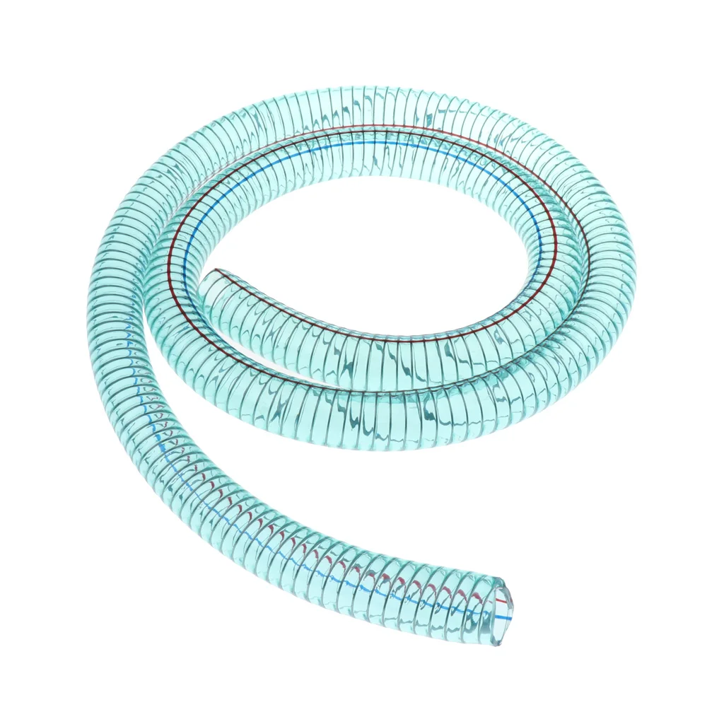 

PVC HOSE Clear Flexible Reinforced Braided OIL WATER Tube Pipe 1.6Meter