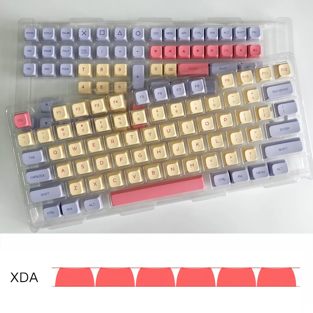 XDA колпачки для клавиш Cherry Mx Gateron Kailh Box TTC механические английские корейские