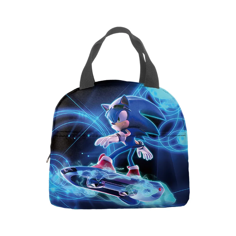 

Anime Cartoon Sonic The Hedgehog Portable Lunch Bag Picnic Ice Bag Dinner Insulation Bag Thickened Cute Student Lunch Bag