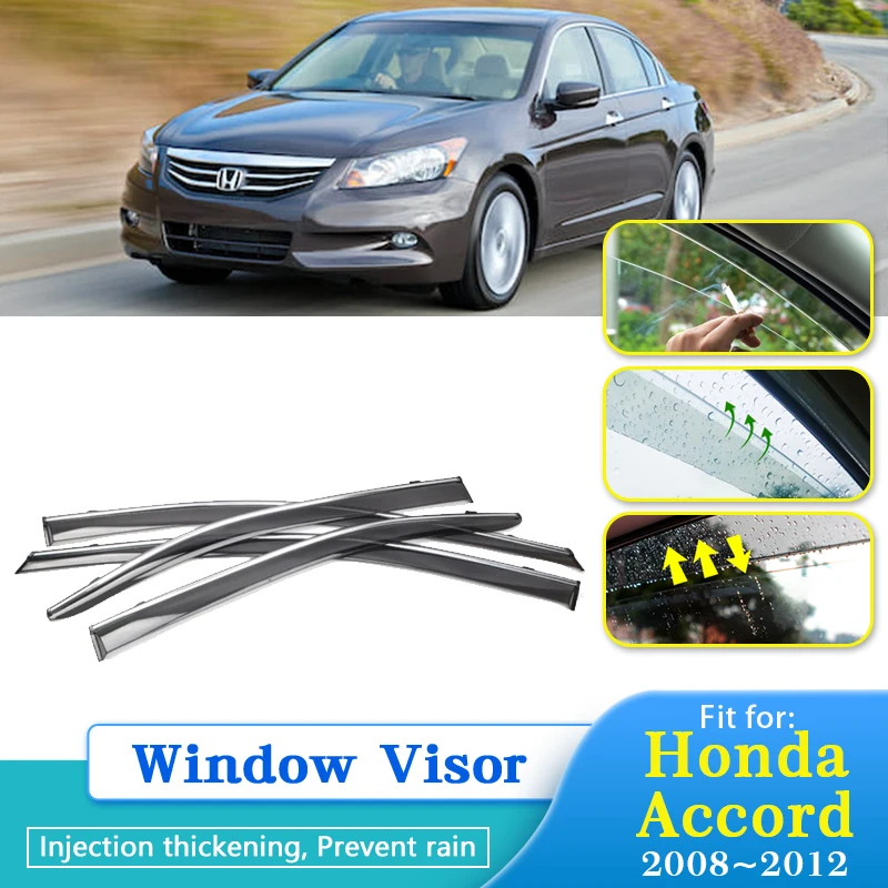

Дождевик для Honda Accord 8th 2008 ~ 2012 Acura TSX CW, козырек для автомобильного окна, защита от дождя Chuvento Windabweiser 2011