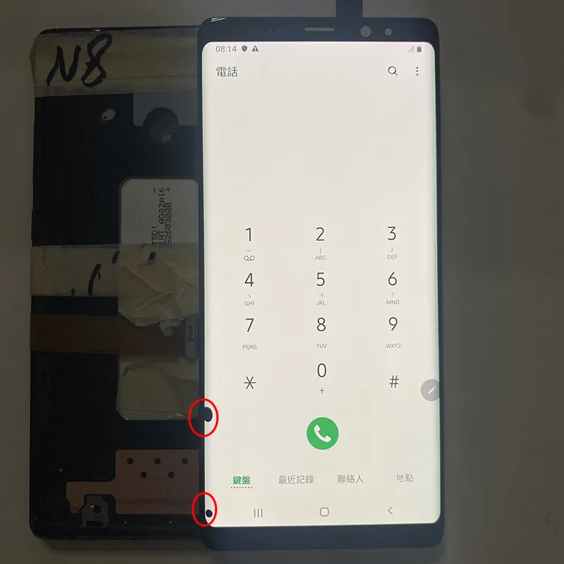 Сменный оригинальный дефект ЖК-дисплея для SAMSUNG NOTE 8 ЖК-экран N9500 N9500F дисплей