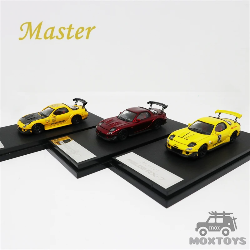 

Master 1:64 Mazda RX7 Amemiya Yellow / Metallic Red Diecast Model Car