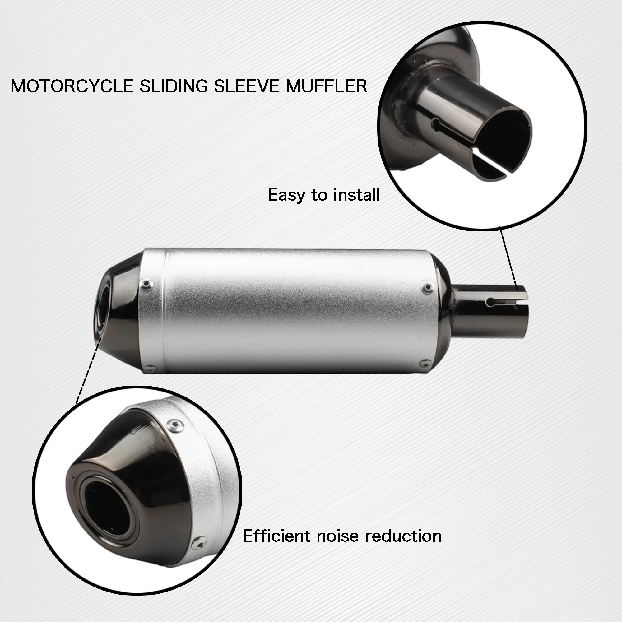 Выхлопной глушитель для мотоцикла 28 мм модель 110 125cc 150cc внедорожник квадроцикла