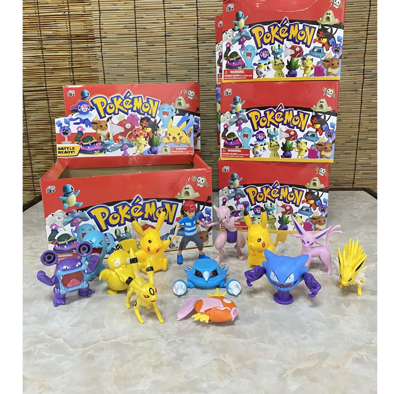 

Pokemon Action Figure Pikachu Litten Psyduck Meowth Charmeleon Desktop Ornaments Doll Children's Toys