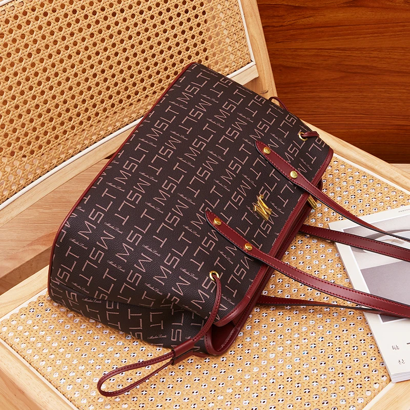 MashaLanti Vintage Women Handbags 2022 Fashion Large Capacity Top Handle Bags Lady Crossbody Shoulder Bags