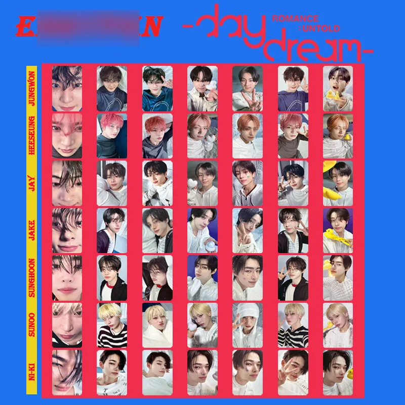 Талисман Daydream Single Card Liang Zhenyuan JUNGWON Xicheng JAY Jin Shanyu JAKE Pu Tongxing