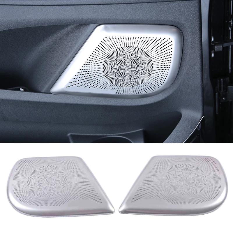 

For Mercedes-Benz V-Class W447 2015-2021 Car Speaker Cover Stainless Door Loudspeaker Sound Pad Trim Frame Sticker Accessories