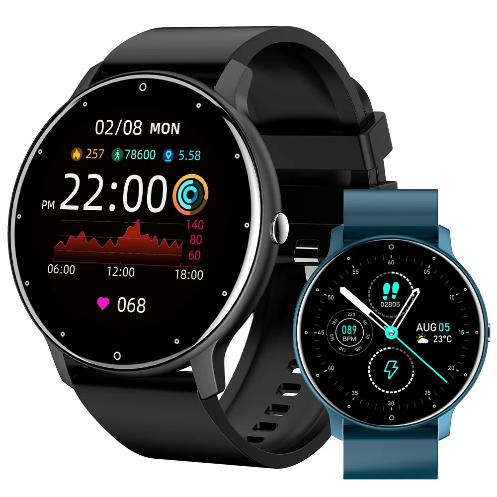 

HD round Screen Custom Wallpaper Heart Rate Sleep Monitoring Weather Electronic Sport Step Counting Smart Bluetooth Watch