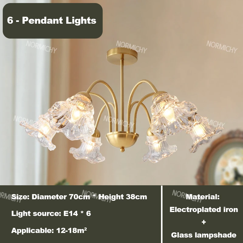 

Подвесные стеклянные люстры NORMICHY