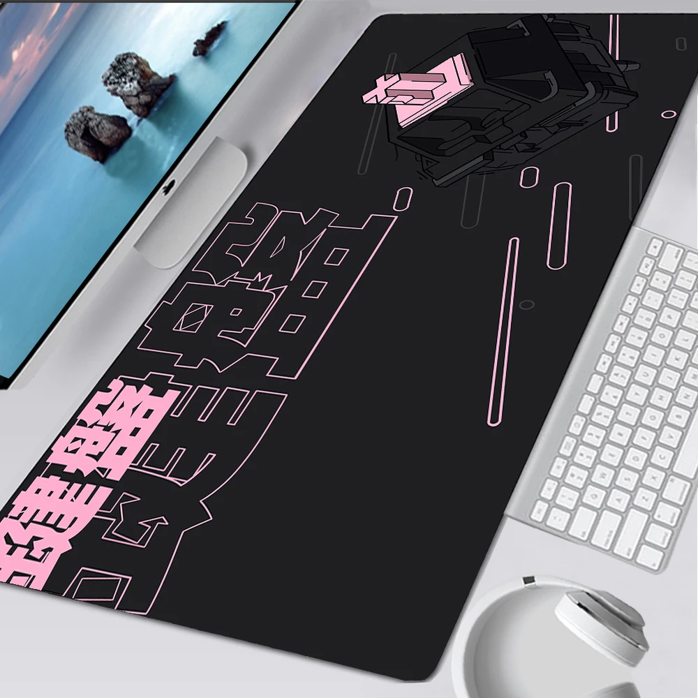 

Anime Black and Pink Extended Mouse Pad Large Playmat Desk Mat Texture Mat Gamer Carpet Office Accessories Gaming Computer