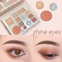 12 colors eye shadow palette waterproof glitter korean eyeshadow long lasting pigment eyeshadows shiny eyes cosmetics wholesale