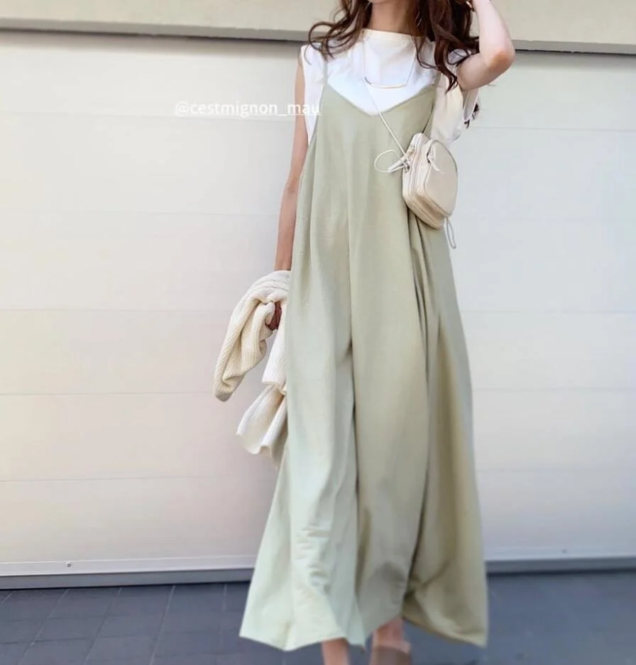 

Slim V-Neck Strap Long Dresses Summer New Loose Fit Autumn Dress Vintage Elegant A-line Streetwear Vestido Casual Korean Y2k