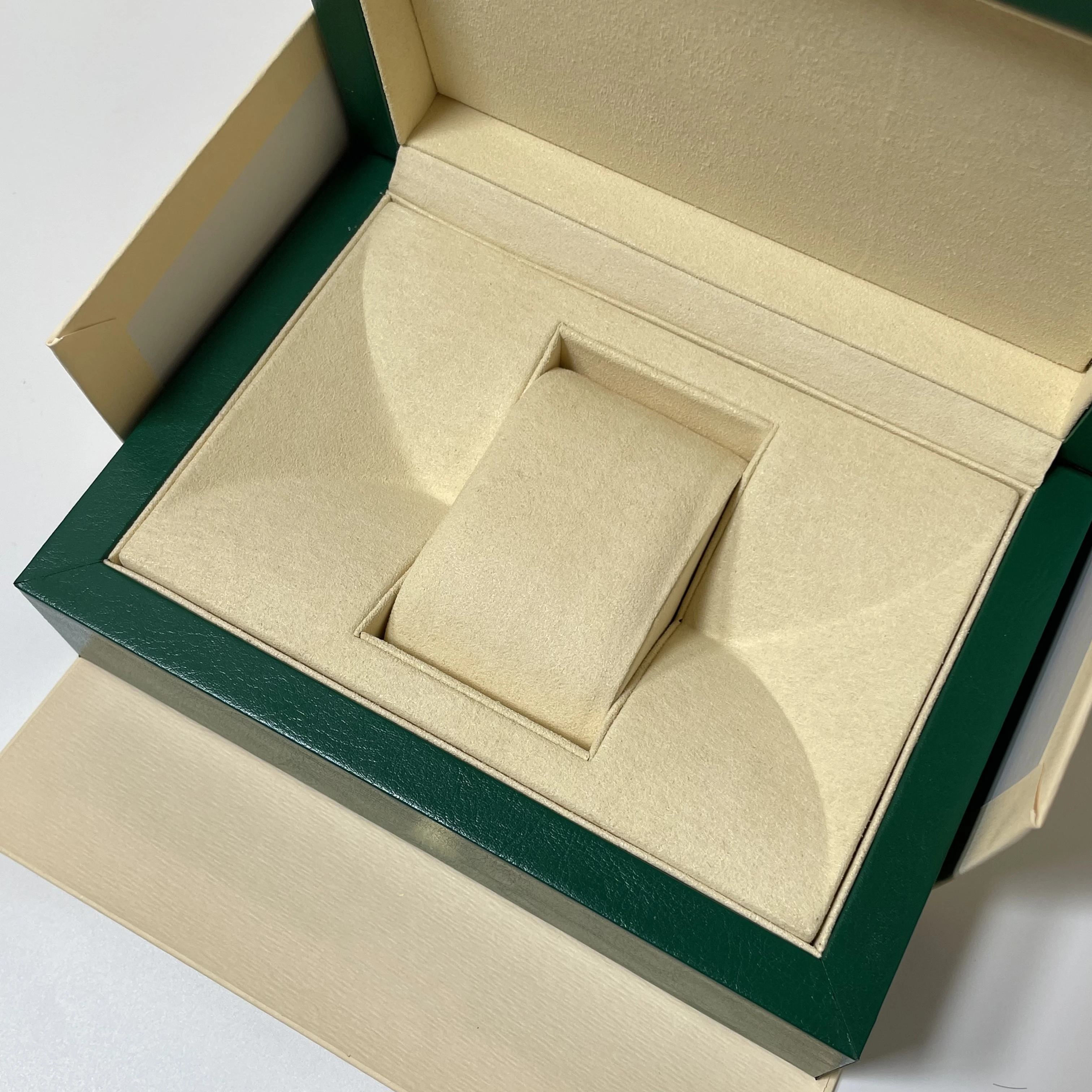 Factory direct substitute original Rolexables green watch box luxury brand with file card can be customized AAA watch box
