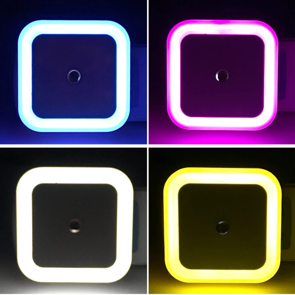 Светодиодные ночные светильники с датчиком Заката На рассвет автоматическое