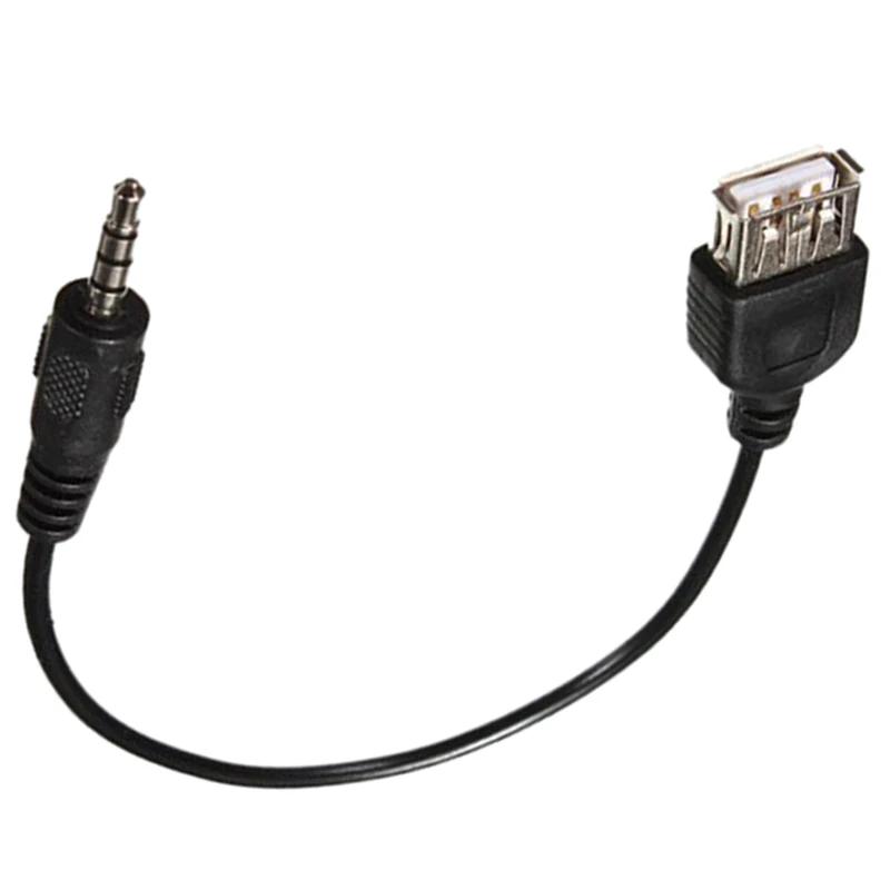 USB Sync Audio Earphone Jack Cable For Mini Electronic Devices With DC 3.5Mm Plug Black | Электроника