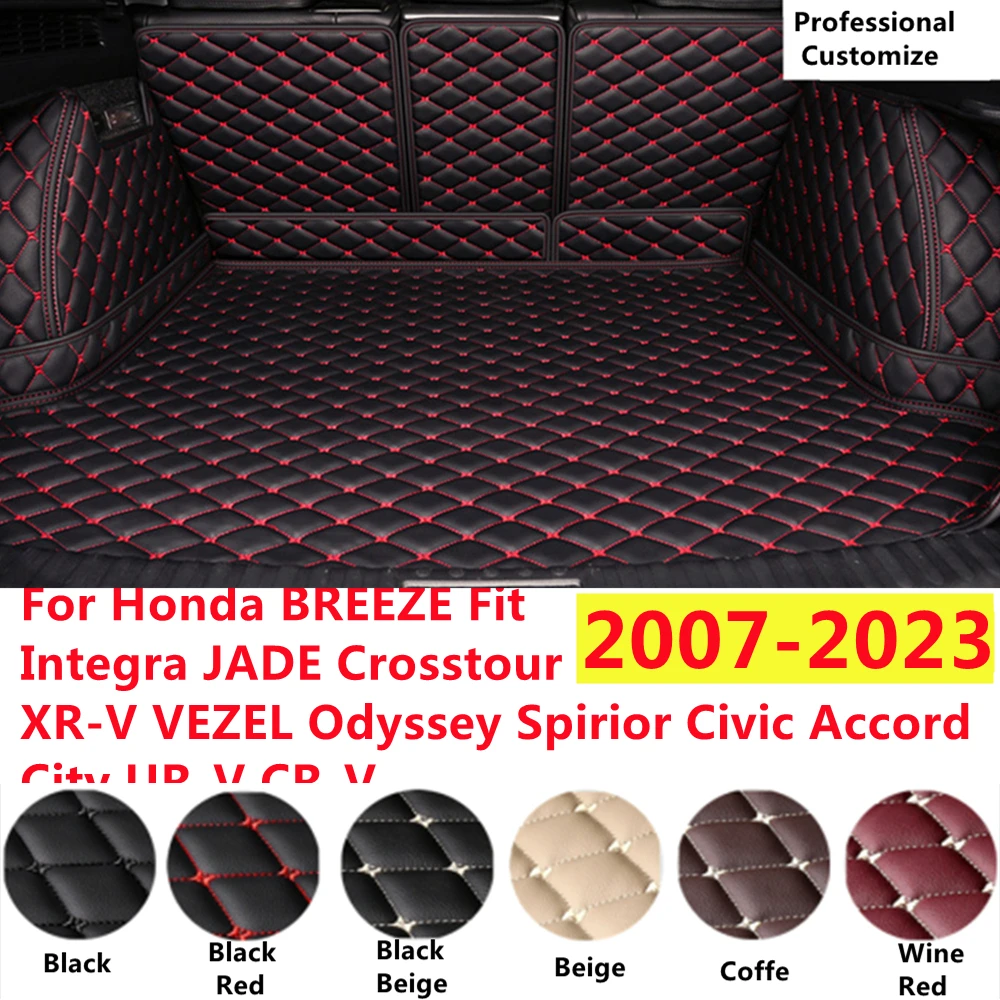 

SJ Full Set For Honda CR-V JAZZ City Accord Civic JADE Spirior XR-V Integra BREEZE Odyssey Car Trunk Mat Tail Boot Tray Liner