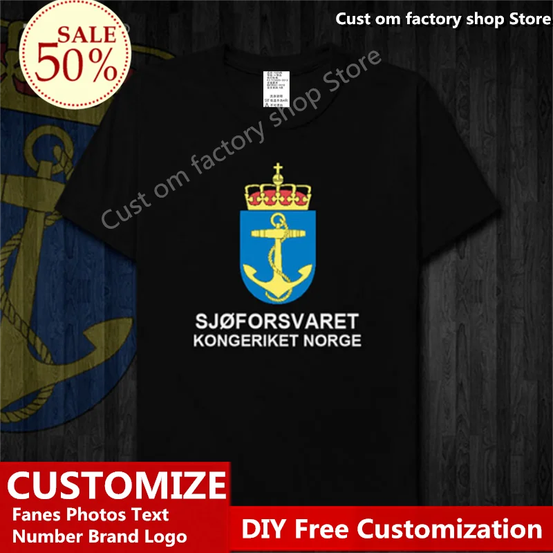 Футболка норвежского флота под заказ футболки для фанатов самодельная с именем и