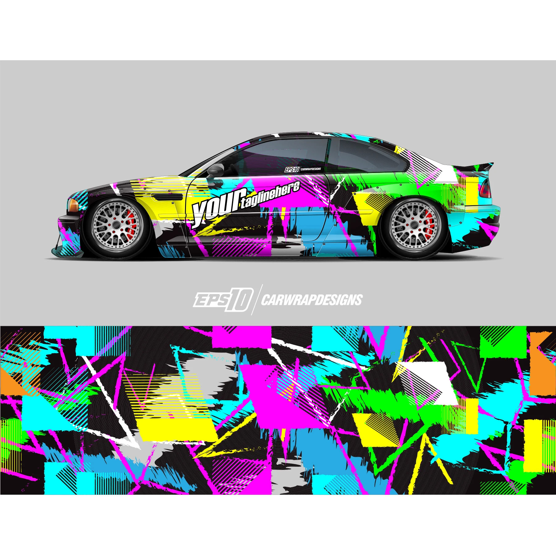 

Colorful Sticker Car Full Wrap Sticker Car Decal Decorative Cut Body Racing Graphic Decal Vinyl Wrap Modern Design Red Retro