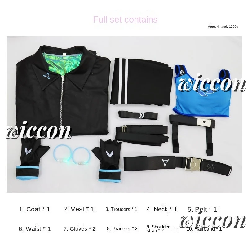 Джетт Косплей Девушка Игра VALORANT Cos Костюм Белый Парик Опора Униформа Хэллоуин