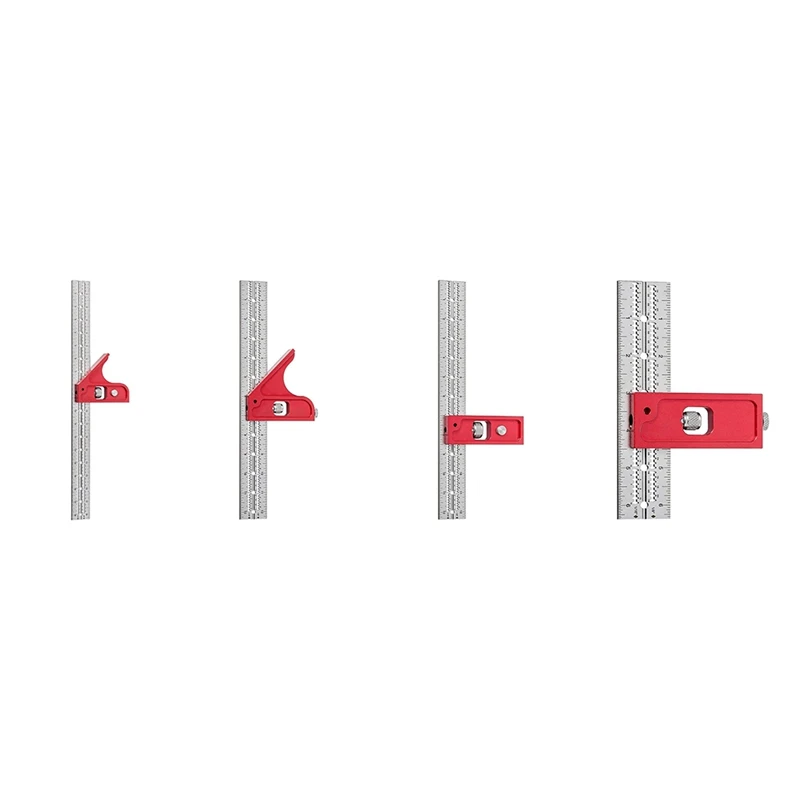 

Combination And Double Square,Aluminum Alloy Die-Casting Carpenter Square Ruler Combo, Right Angle Measuring Ruler