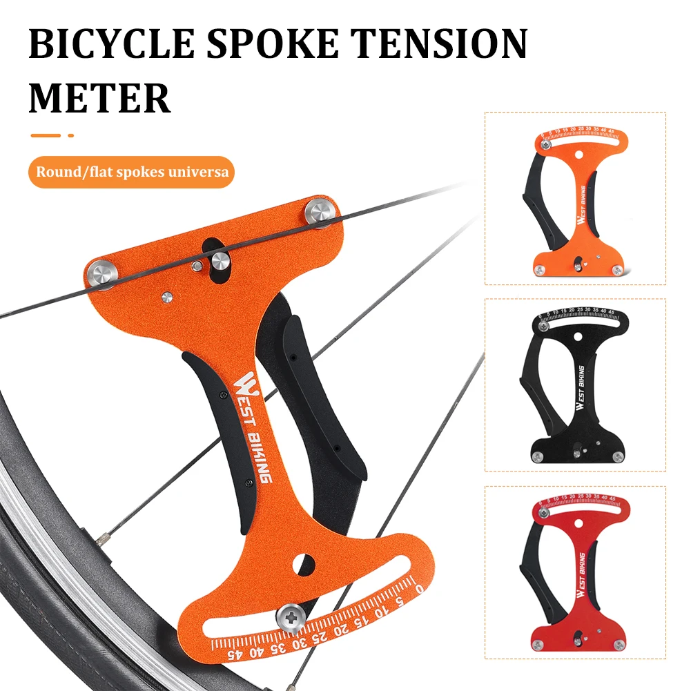 

MTB Road Bicycle Spoke Tension Meter Measuring Tool Bike Wheel Spokes Checker Indicator Bike Spoke Repair Tool