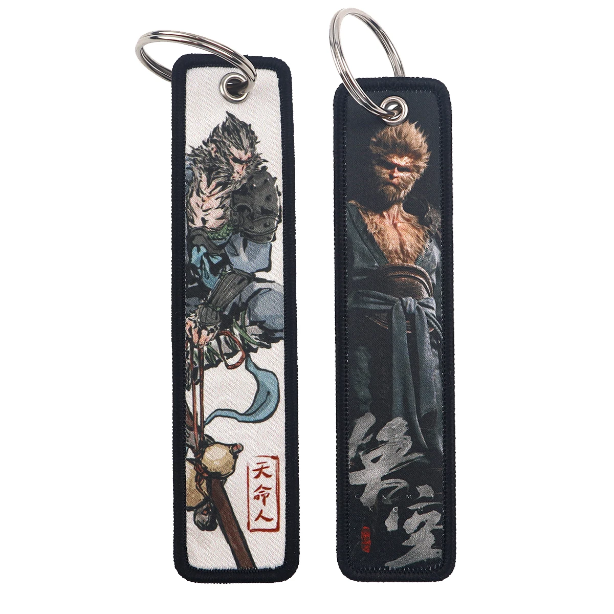 Брелок с вышивкой Король обезьян для мотоциклов автомобилей крутой рюкзак