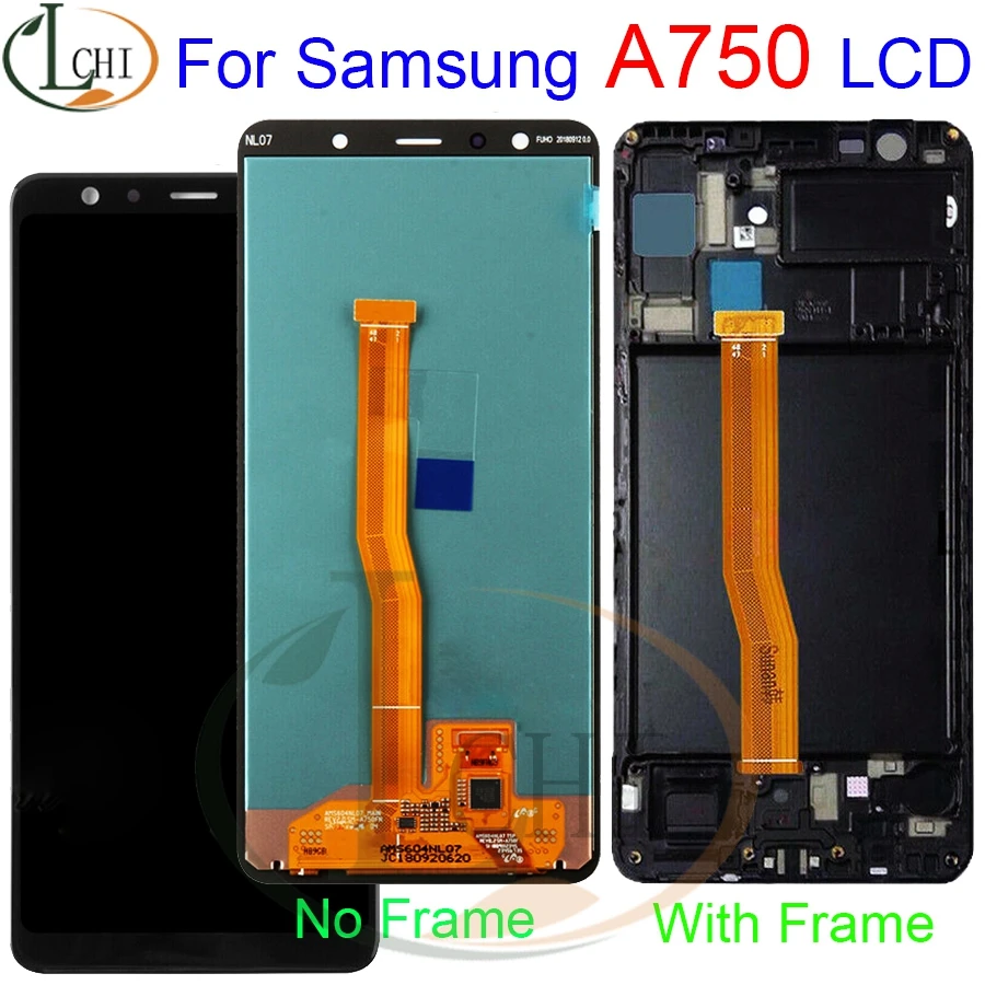 

TFT/AMOLED A750 LCD For Samsung Galaxy A7 2018 LCD A750F A750F A750 Display With Frame Touch Screen Digitizer Replacement Parts